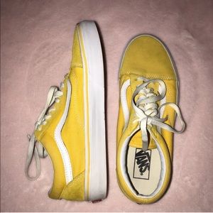 yellow old skool vans